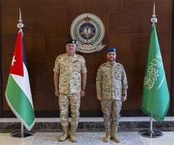 Saudi Chief of General Staff Receives Jordanian Counterpart 
