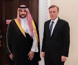 Saudi Deputy Defense Minister Meets US National Security Adviser 