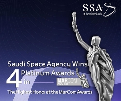Saudi Space Agency Wins Four Platinum MarCom Awards