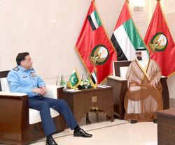UAE Minister of State for Defence Affairs Receives Chief of Air Staff of Pakistan Air Force 