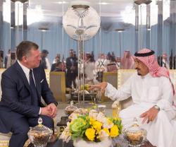 Saudi King Receives Jordanian King