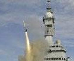 MBDA Launches 2 Aster Missiles