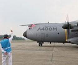 Airbus Military A400M Arrives in Malaysia