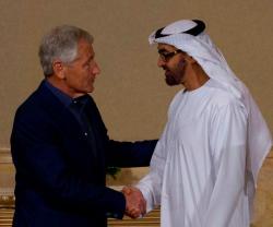 Mohamed bin Zayed, Chuck Hagel Discuss Bilateral Defense
