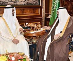 Saudi King Receives Crown Prince of Abu Dhabi