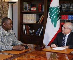 Lebanese Army Chief Receives US Central Command Chief