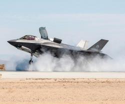 F-35B Completes Wet Runway and Crosswind Testing