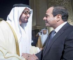 Abu Dhabi Crown Prince, Egyptian President Meet in Cairo