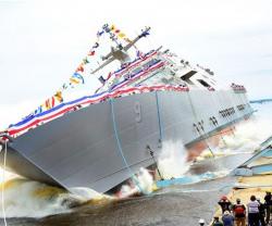 Lockheed Martin Led-Team Launches Future USS Little Rock