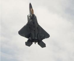 Lockheed Martin's F-22 at Farnborough