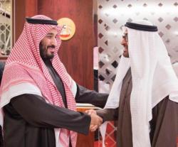 Crown Prince of Abu Dhabi Receives Saudi Defense Minister