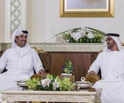 UAE Crown Prince Receives Qatar’s Emir