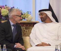 Mohamed bin Zayed Receives INTERPOL Secretary General