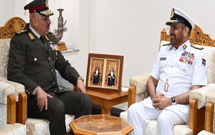 Chiefs of Staff of Egyptian Armed Forces, Royal Saudi Naval Forces Visit Oman