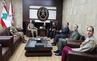 Lebanese Army Chief Receives Senior Middle East Advisor to UK’s Ministry of Defence 