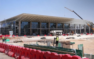 President of the General Authority for Civil Aviation and Air Transport in Syria, Omar Hosari on Sunday inspected construction w