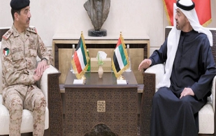UAE President Receives Kuwait’s Chief of General Staff
